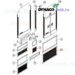 Запасные части для автоматических ворот Dynaco M2: полотно ворот 