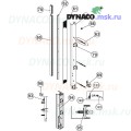 Запасные части для автоматических ворот Dynaco M2: боковая направляющая